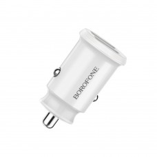 Автомобільний зарядний пристрій Borofone BZ8 2 USB 2.4A біле