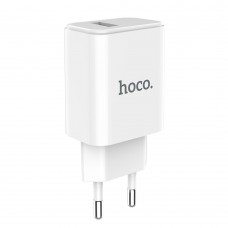 Сетевое зарядное устройство  Hoco  C61A 1 USB 2.1A белое