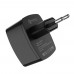 Сетевое зарядное устройство  Hoco  C70A USB QC3.0 чёрное