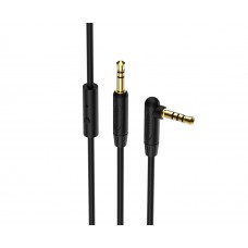 AUX кабель Borofone BL5 з мікрофоном TRS 3.5 - TRRS 3.5 1m чорний
