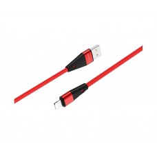 USB кабель Borofone BU10 Lightning 2.4A 1.2m червоний