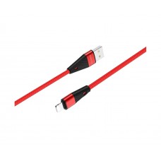 USB кабель Borofone BU10 Lightning 2.4A 1.2m красный