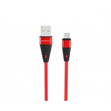 USB кабель Borofone BU10 Micro 2.4A 1.2m червоний