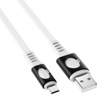 USB кабель Borofone BX35 Micro 1m білий