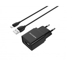 Зарядний пристрій Borofone BA19A 1 USB 1A Micro чорний