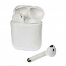 Бездротові навушники TW-400 TWS білі з функцією бездротової зарядки