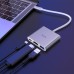 USB Hub  Hoco  HB14 Type-C to USB3.0+HDMI+PD серебристый