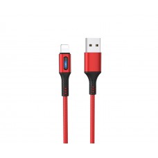 Кабель Hoco U79 USB to Lightning 1.2m красный