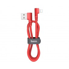 USB кабель Hoco U83 Lightning 2.4A 1.2m червоний