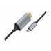 USB кабель Hoco UA13 Type-C - HDMI 1.8m сірий