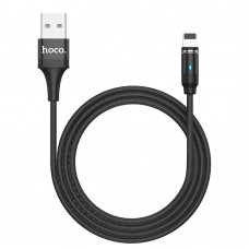 Кабель Hoco U76 магнітний з індикатором USB to Lightning 1.2m black