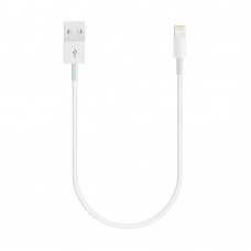 USB кабель Lightning 0.3m білий