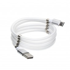 Кабель Supercalla магнітний USB to Type-C 1m white