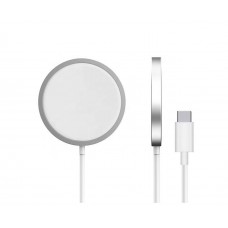 Беспроводное зарядное устройство для Apple iPhone 12 MagSafe Charger 20W белое