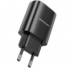 Мережевий зарядний пристрій Borofone BN1 1 USB 2.1A чорне