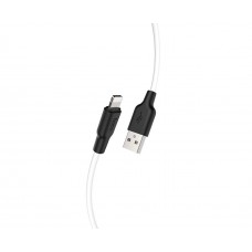 USB кабель Hoco X21 Plus 2m Lightning чорно-білий