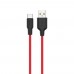 Кабель Hoco X21 Plus USB to Type-C 2m black red