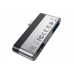 Адаптер Borofone DH2 Type-C - USB 3.0 (F)/ HDMI (F) сріблясто-чорний