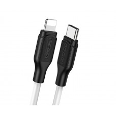 USB кабель Borofone BX42 Type-C to Lightning 1m 3A білий
