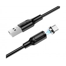 USB кабель магнитный Borofone BX41 Type-C 3A 1m черный