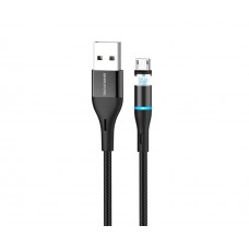 USB кабель магнитный Borofone BU16 Micro 1,2m 2.4A чёрный
