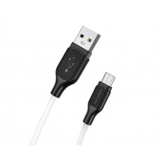 USB кабель Borofone BX42 Micro 1m 2.4A белый