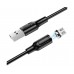 USB кабель магнітний Borofone BX41 Micro 2.4A 1m чорний