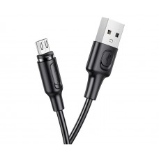 USB кабель магнитный Borofone BX41 Micro 2.4A 1m черный