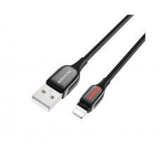 USB кабель Borofone BU14 Lightning 2.4A 1.2m чорний