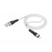 USB кабель Borofone BX46 Lightning 1m 2.4A белый
