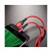USB кабель магнітний Borofone BU16 Micro 2.4A 1.2m червоний