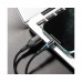 USB кабель магнітний Borofone BU16 Lightning 2.4A 1.2m чорний