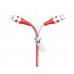 USB кабель Hoco U97 1m 2 в 1 Lightning+Type-C красно-белый