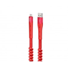 USB кабель Hoco U78 0,8-1,2m Micro червоний