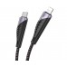 USB кабель Hoco U95 Type-C - Lightning 3A 20W PD 1.2m чорний