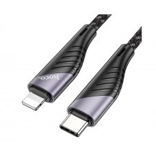 USB кабель Hoco U95 Type-C - Lightning 3A 20W PD 1.2m чорний