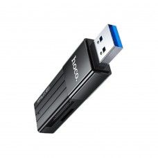 Cardreader Hoco HB20 2 в 1 USB 3.0 чорний