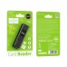 Cardreader Hoco HB20 2 в 1 USB 3.0 чорний