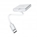 Мультіадаптер хаб Hoco HB14 Type-C to USB3.0+HDMI+PD сріблястий