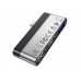 Адаптер Borofone DH1 Type-C - USB 3.0 (F)/ 2 USB 2.0 (F) сріблясто-чорний