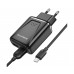 Сетевое зарядное устройство Borofone BA54A 2 USB QC3.0 18W Micro чёрное