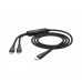USB кабель Hoco U102 2in1 Type-C toType-C 5A 100W PD 1.2m чёрный