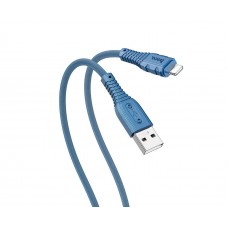 USB кабель Hoco X67 1m 2.4A Lightning синій