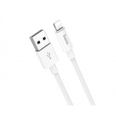 USB кабель Hoco X68 1m Lightning сірий