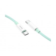 USB кабель Hoco X68 1m PD 100W Type-C to Type-C зелений