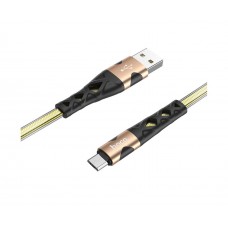 USB кабель Hoco U105 Micro 2.4A 1.2m золотистий
