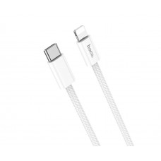 USB кабель Hoco X68 1m PD Type-C to Lightning сірий