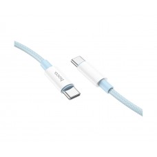 USB кабель Hoco X68 2m PD 100W Type-C to Type-C синій