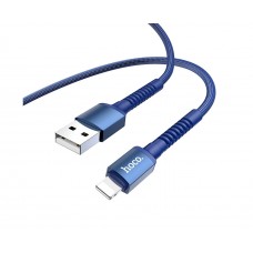 USB кабель Hoco X71 Lightning 2.4A 1m синій