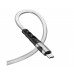 USB кабель Hoco U105 Micro 2.4A 1.2m сріблястий